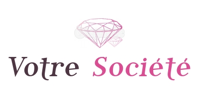 Creation logo diamant rose #17073